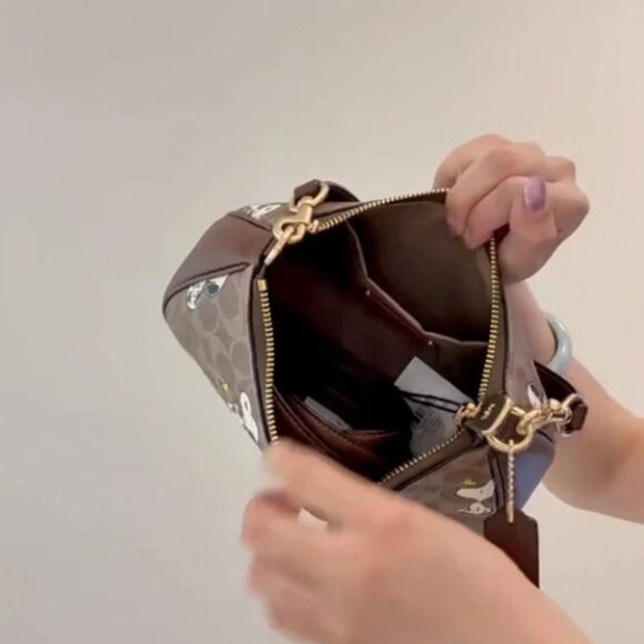 Coach Brown Snoopy Women's Bag - Picture 5 of 6